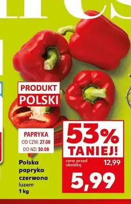 Kaufland Papryka czerwona polska oferta