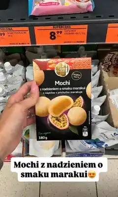 Biedronka Ciastka mochi z nadzieniem o smaku marakui Asia Flavours oferta