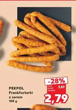 Kaufland Frankfurterki z serem Pekpol oferta