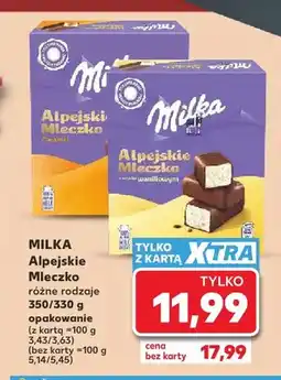 Kaufland Pianki Alpejskie Mleczko Caramel Milka oferta