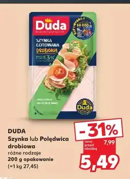 Kaufland Szynka drobiowa Duda oferta