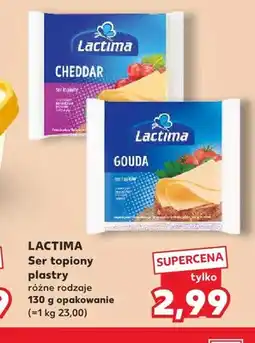 Kaufland Ser topiony w plastrach Lactima Cheddar oferta