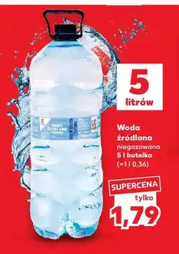 Kaufland Woda źródlana niegazowana oferta