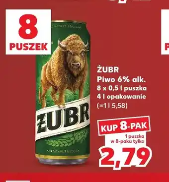 Kaufland Piwo Żubr 8-pak oferta