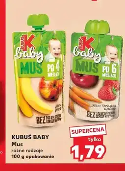 Kaufland Mus Kubuś Baby banan jabłko marchew oferta