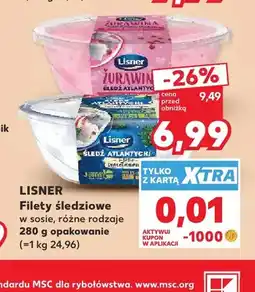 Kaufland Filety śledziowe z żurawiną Lisner oferta