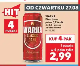 Kaufland Piwo Warka 4-pak oferta