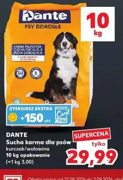Kaufland Sucha karma dla psów Dante kurczak z wołowiną oferta