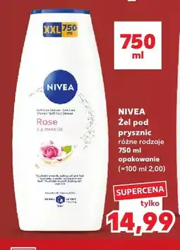 Kaufland Żel pod prysznic Nivea Rose & Almond Oil oferta