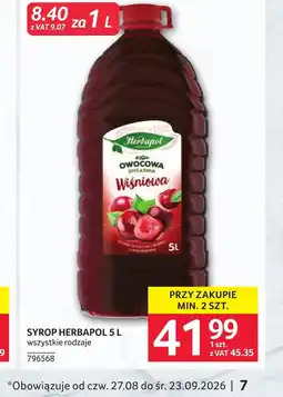 Selgros Syrop Herbapol oferta
