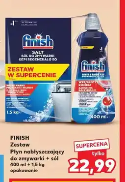 Kaufland Zestaw płyn nabłyszczający do zmywarki Finish + sól oferta