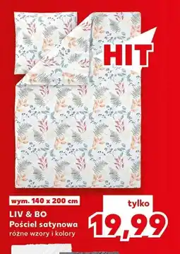 Kaufland Pościel satynowa Liv & Bo 140x200 cm oferta