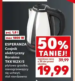 Kaufland Czajnik elektryczny Esperanza Roraima TKK102X/S oferta