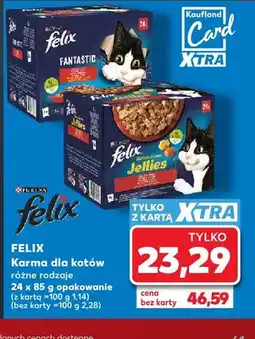 Kaufland Karma dla kotów Felix 24-pak oferta