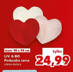 Kaufland Poduszka serce Liv & Bo 45x50 cm oferta