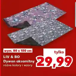 Kaufland Dywan aksamitny Liv & Bo 80x150 cm oferta