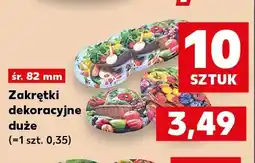 Kaufland Zakrętki dekoracyjne duże 10-pak śr. 82 mm oferta