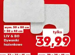Kaufland Dywaniki łazienkowe Liv & Bo 50x80 cm + 50x40 oferta
