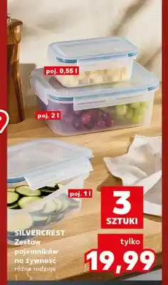 Kaufland Zestaw pojemników na żywność Silvercrest 3-pak oferta