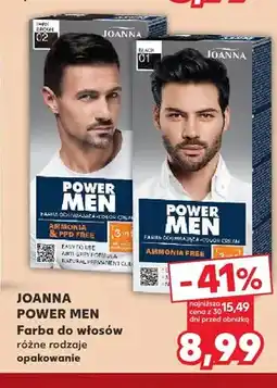 Kaufland Farba do włosów Joanna Power Men oferta