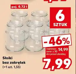 Kaufland Słoiki bez zakrętek 6-pak oferta