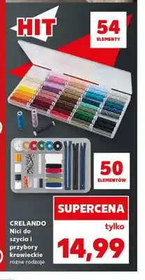 Kaufland Nici do szycia i przybory krawieckie Crelando oferta