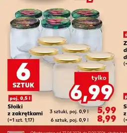 Kaufland Słoiki z zakrętkami 6-pak oferta