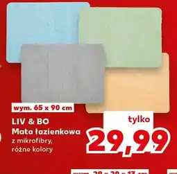 Kaufland Mata łazienkowa z mikrofibry Liv & Bo 65x90 cm oferta