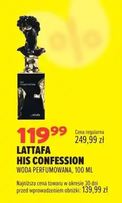Drogerie Natura Woda perfumowana Lattafa His Confession oferta