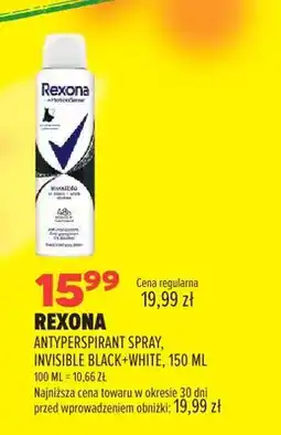 Drogerie Natura Antyperspirant spray Rexona Invisible Black+White oferta