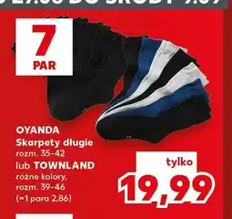 Kaufland Skarpety długie 7-pak Oyanda oferta