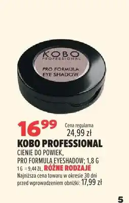 Drogerie Natura Cienie do powiek Kobo Professional Pro Formula Eyeshadow oferta