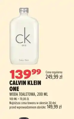 Drogerie Natura Woda toaletowa Calvin Klein One oferta