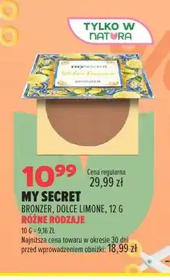 Drogerie Natura Bronzer My Secret Dolce Limone oferta