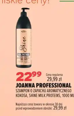 Drogerie Natura Szampon Joanna Professional o zapachu aromatycznego kokosa Shine Milk Proteins oferta