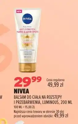 Drogerie Natura Balsam do ciała na rozstępy i przebarwienia Luminous Nivea oferta