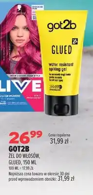 Drogerie Natura Żel do włosów got2b Glued oferta
