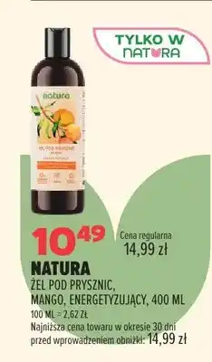 Drogerie Natura Żel pod prysznic Natura mango energetyzujący oferta