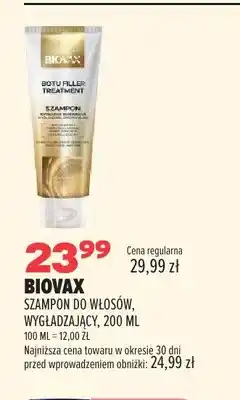 Drogerie Natura Szampon do włosów wygładzający Biovax oferta