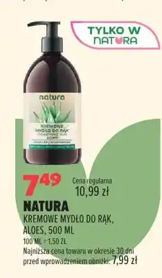 Drogerie Natura Kremowe mydło do rąk Natura aloes oferta