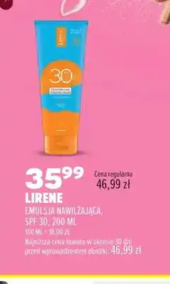 Drogerie Natura Emulsja nawilżająca Lirene SPF 30 oferta