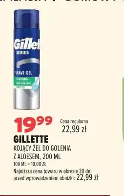 Drogerie Natura Kojący żel do golenia z aloesem Gillette oferta