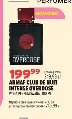 Drogerie Natura Woda perfumowana Armaf Club de Nuit Intense Overdose oferta