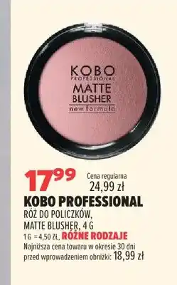 Drogerie Natura Róż do policzków Kobo Professional Matte Blusher oferta