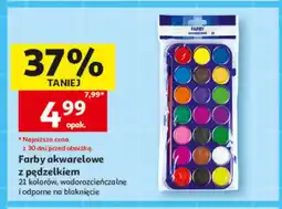 Auchan Farby akwarelowe z pędzelkiem oferta