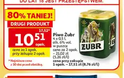 Auchan Piwo Żubr 4-pak oferta
