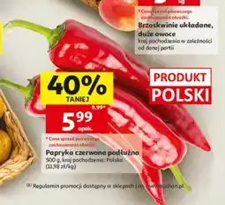 Auchan Papryka czerwona podłużna polska oferta