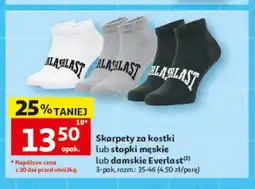 Auchan Skarpety za kostki męskie Everlast 3-pak oferta