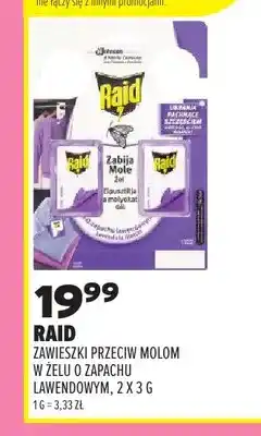Drogerie Natura Zawieszki przeciw molom w żelu o zapachu lawendowym Raid 2-pak oferta