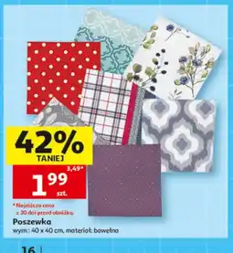 Auchan Poszewka bawełniana 40x40 cm oferta